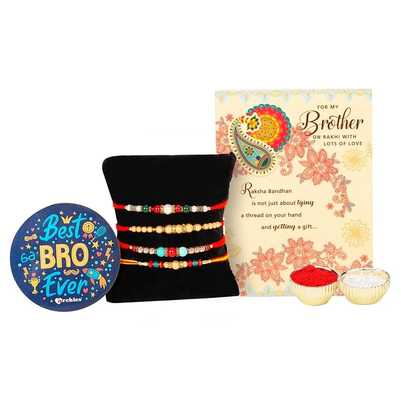 Archies Rakhi for Brother | Religious Designer Rakhi for Brother and bhabhi ET02