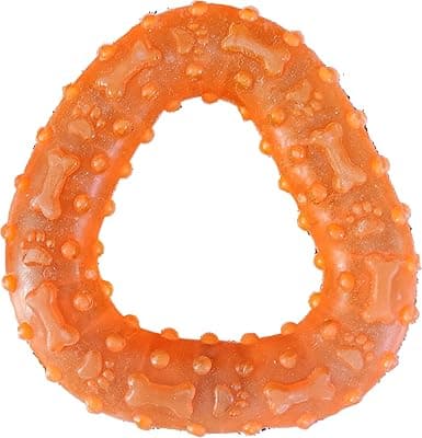 The Pets Company TPR Triangle Dog Chew Toy, Interactive Puppy Teething Toy, 4.5 Inches