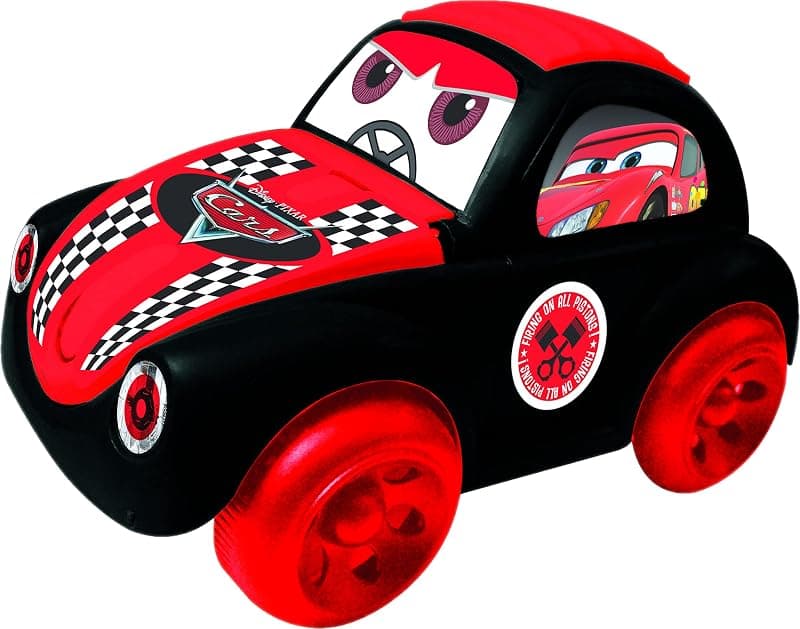 Toyzone Pull String Disney Car-71006- Infant and Pre-School Toy | Free Wheel Toy | Early Age Development Toys for Kids | Pulling Toy with Cord| Push N Pull Toy