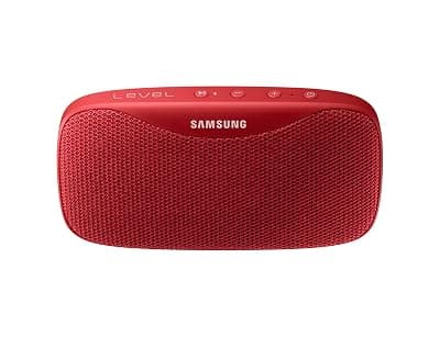 Samsung Level Box Slim EO-SG930CLEGIN Water Resistant Pocket Sized Bluetooth Speaker (Red)