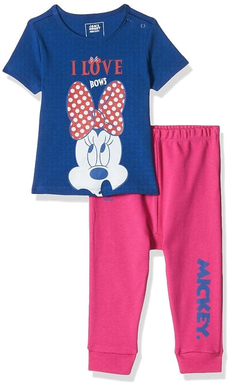 Amazon Brand - Jam &amp; Honey Baby-Boys and Girls 100% Soft &amp; Pure Cotton Long Sleeve Tee with Jogger - Unisex Clothing Set