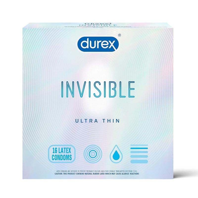 Durex Invisible Condom, 16 Count