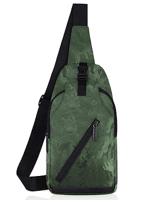 WildHorn Sling Crossbody Bag for Men, Stylish Chest Shoulder Bag for Men &amp; Women, Adjustable Strap for Commuting Travel Outdoor Activities