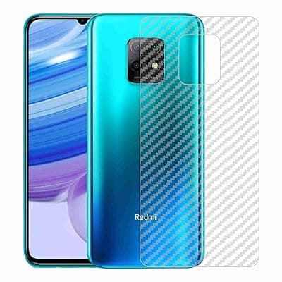 Compatible with Redmi 10X Back Screen Protective Film Carbon Fiber Skin Transparent Screen Guard Sticker
