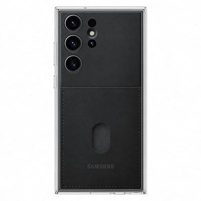Samsung Galaxy S23 Ultra Frame Back Case Cover Black - Plastic