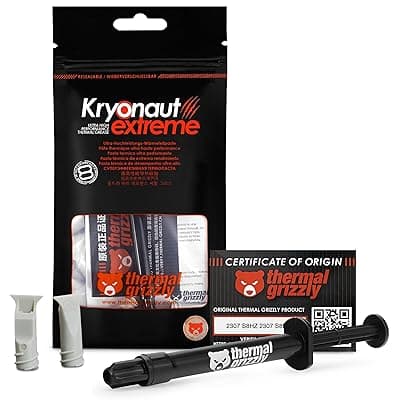 Thermal Grizzly Kryonaut Extreme - 2 Gram - Extremly High Performance Thermal Paste - for Maximum Thermal Conductivity While Overclocking CPU/GPU/PS4/PS5/Xbox