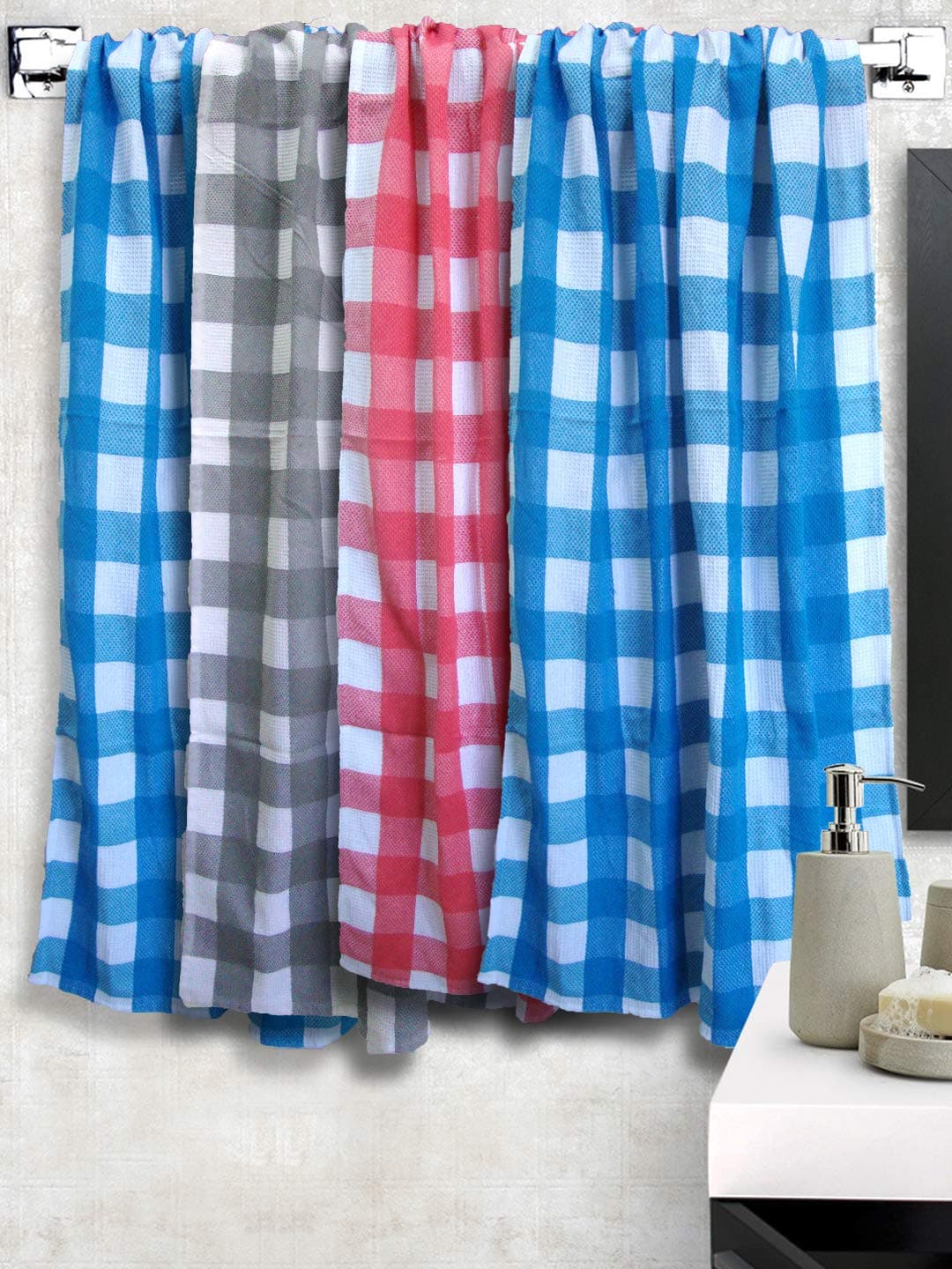 Athom Living Light Weight Cotton Premium Bath Towel 75x150 cm Multi9
