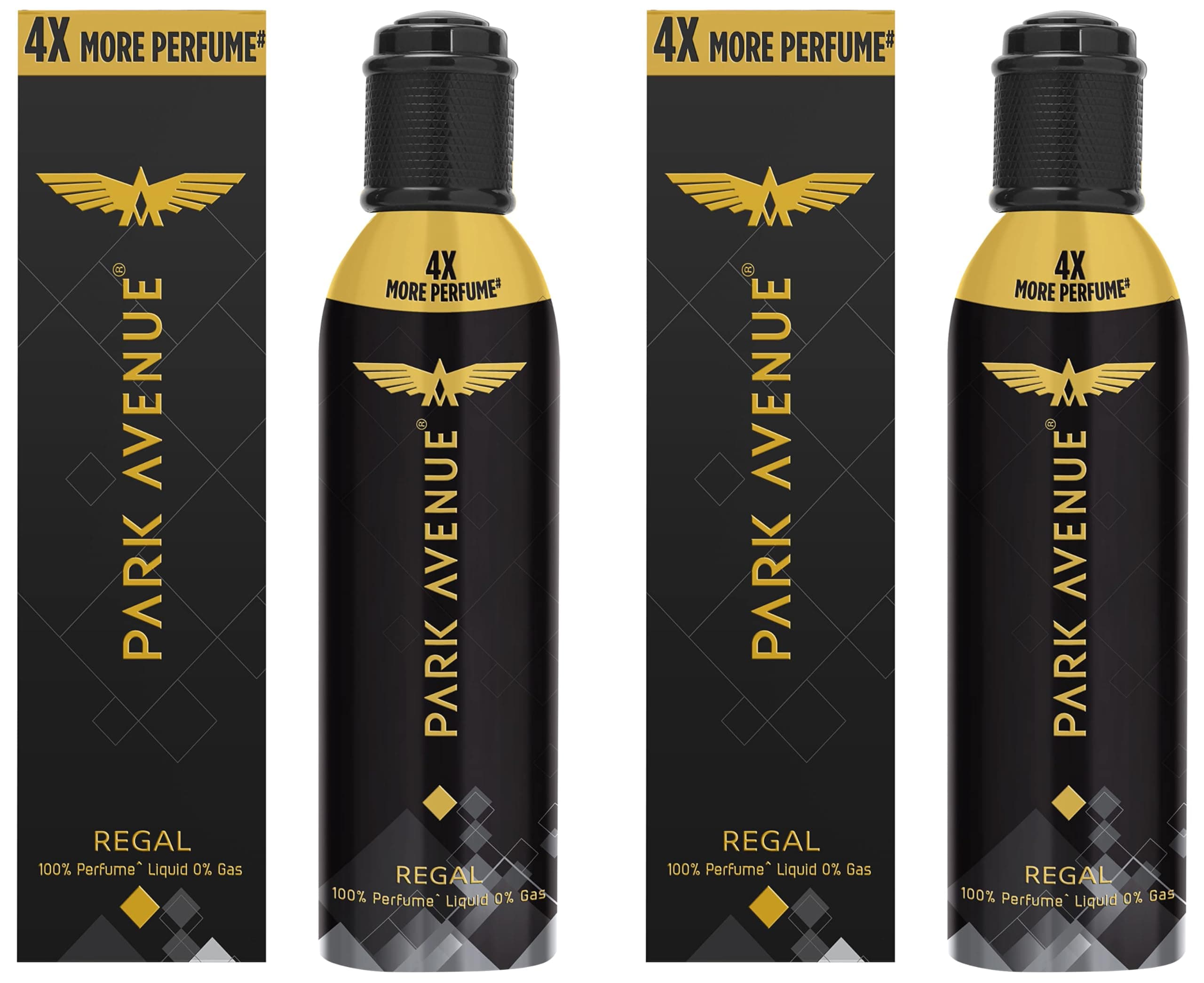 Park Avenue Men Regal No Gas Premium Perfume Long Lasting Citrus Fragrance Spray 130Ml (Pack Of 2), Pack Of 1