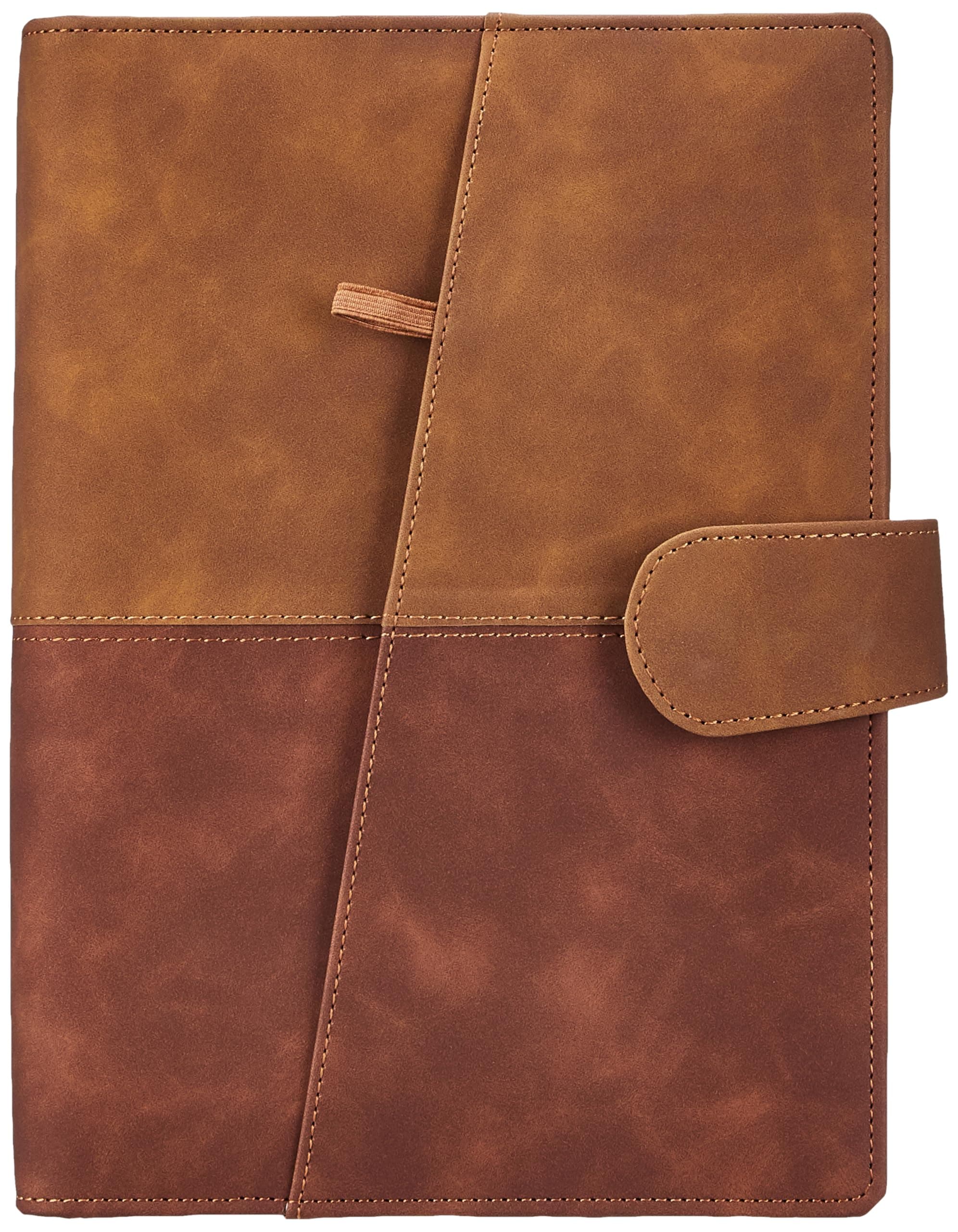 amazon basics Dated Organiser 2025 | 314 Pages, Total 360 Pages | Weekly Planner, Front Pocket | Journal & To-Do List Diary | Magnetic Clip Closure | Visiting Card Holder, Pen Holder (Brown)