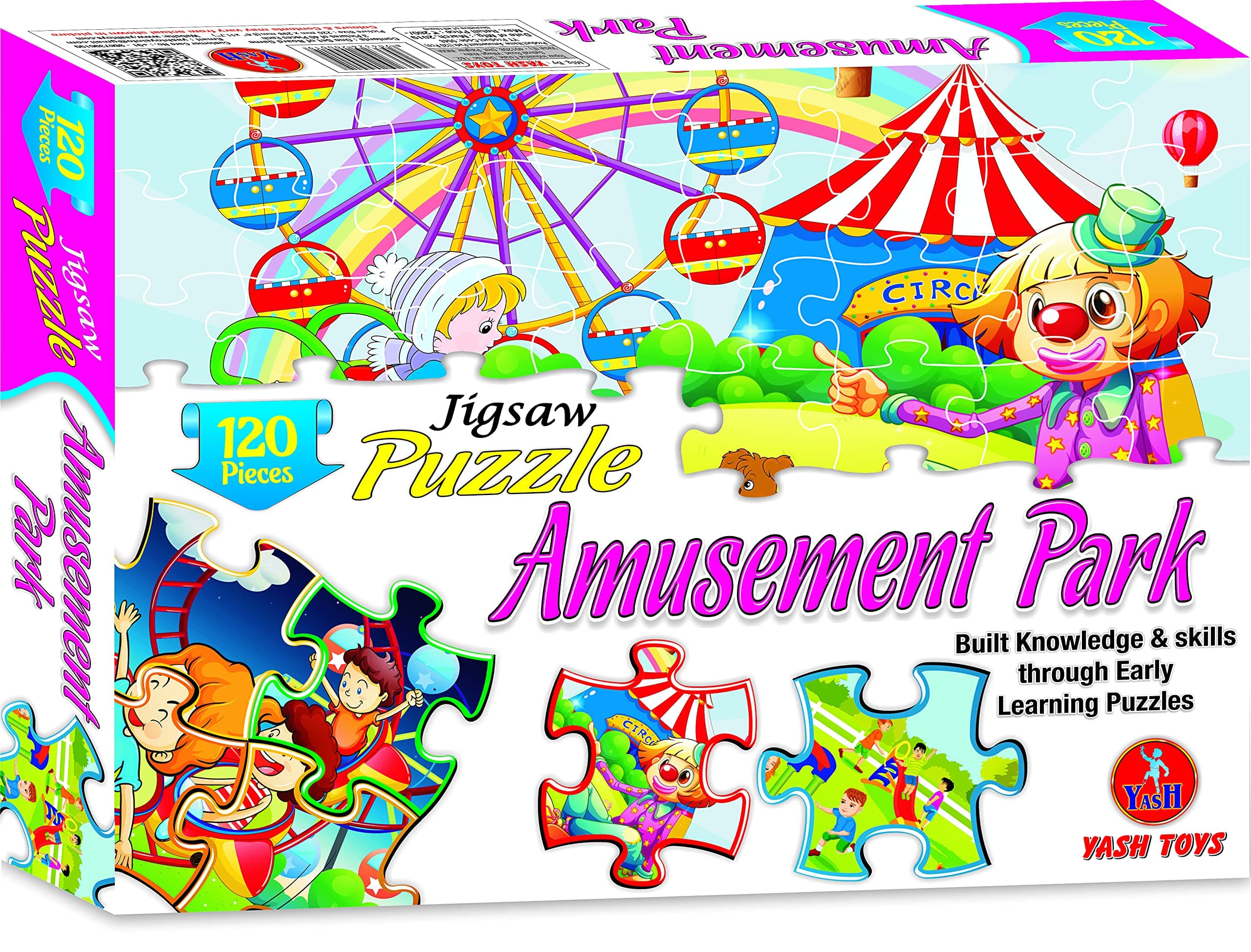 Educational Planet Galaxy Jigsaw Puzzle for Kids, Includes 120 Pieces of Fun Puzzle (AMUSMENT Park)