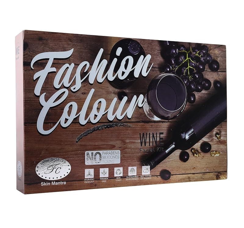 Fashion Colour Wine Facial Kit 200g, Ayurvedic, Natural, Non-Toxic and Proudly Made In Indian