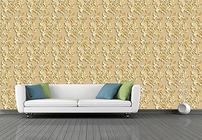 CABANA HOMES PVC Self-Adhesive Wallpaper, 45 x 125 cm (6 sq. ft) Made in India
