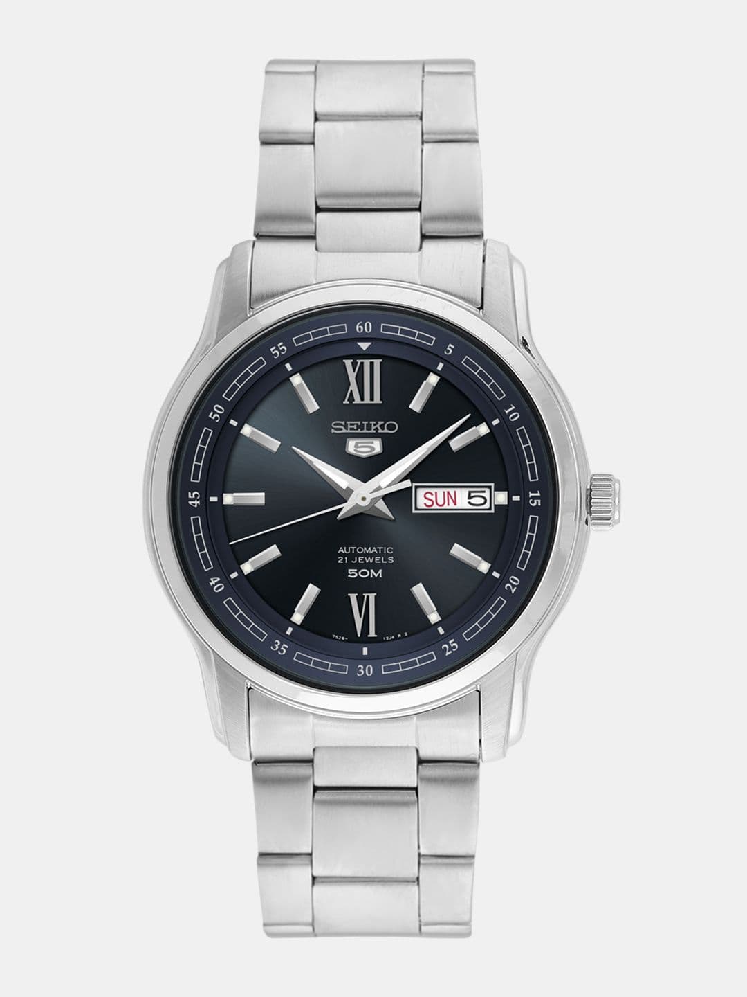 SEIKO Men Navy Dial Watch SNKP17K1