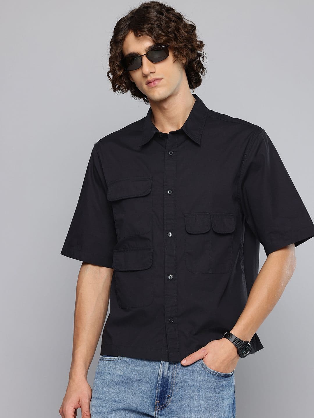 Levis Relaxed Fit Drop-Shoulder Sleeves Pure Cotton Casual Shirt