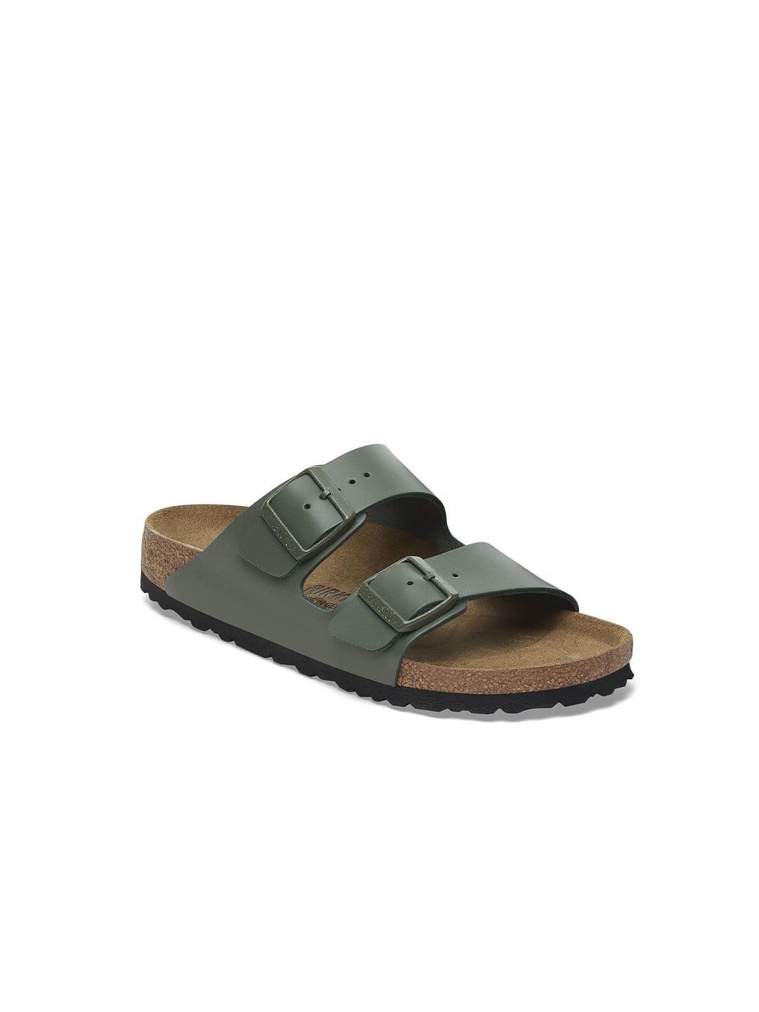 Birkenstock Arizona Unisex Regular Width Green Leather Sandal