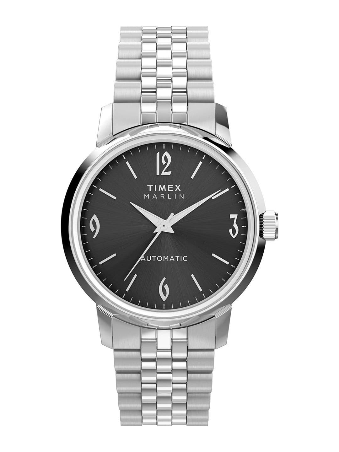 Timex Marlin Round 21mm Black Dial Mechanical Automatic Men Watch - TW2W93200UJ