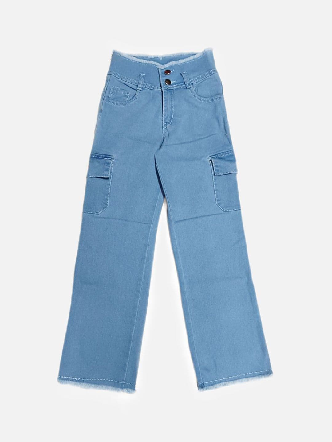 Killer Girls Wide Leg Low Distress Jeans