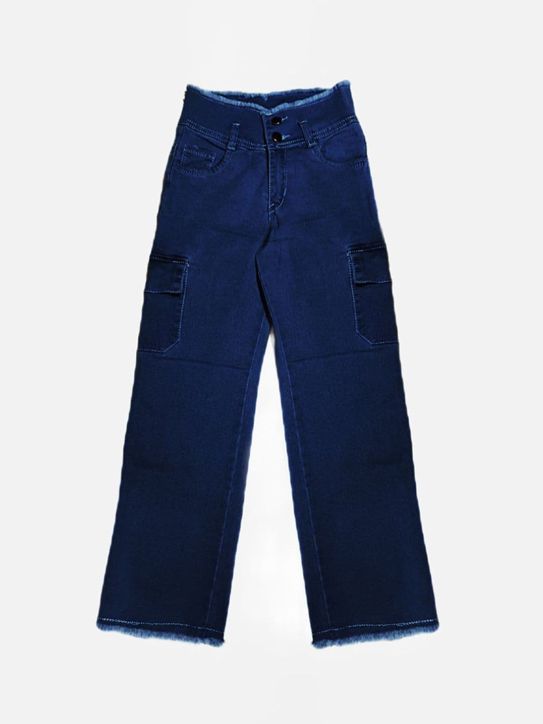 Killer Girls Wide Leg Highly Distressed Jeans