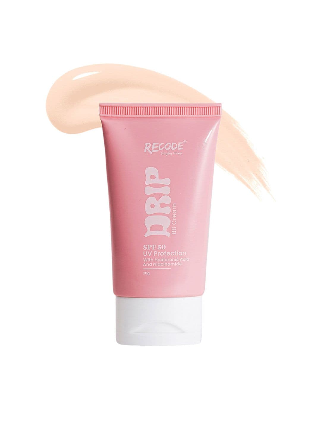 Recode Drip Everyday Makeup BB Cream SPF 50 With Hyaluronic Acid 30 g - Light 01