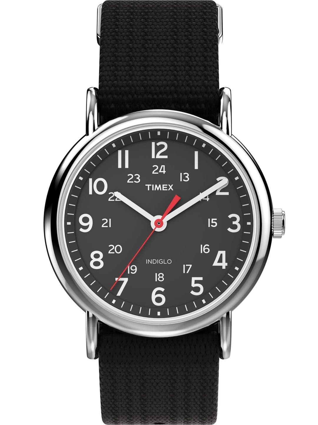 Timex Weekender Round 21mm Black Dial Analog Unisex Watch - T2N647UJ