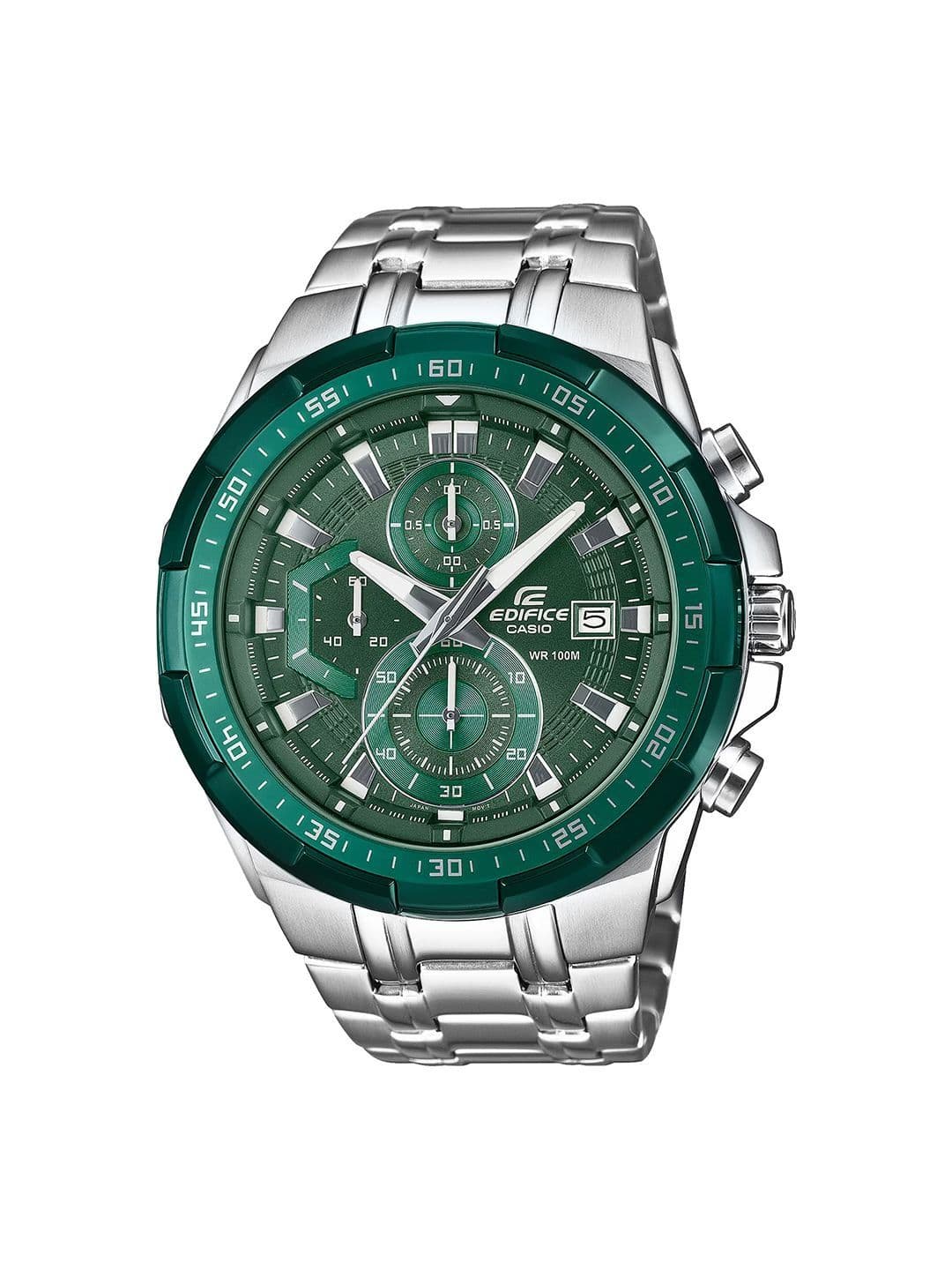 CASIO EDIFICE EFR-539DE-3AVUDF Green Analog dial Stainless Steel Band ED675