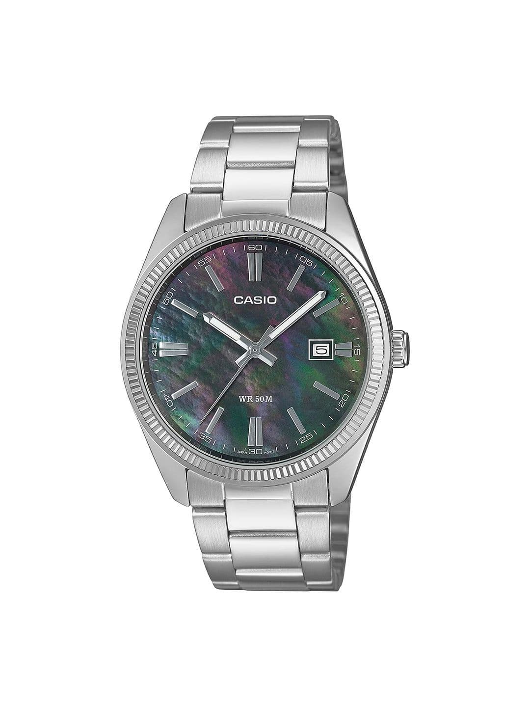 CASIO ENTICER MEN MTP-1302DS-1AVDF Multicolour Analog dial Stainless Steel Band
Triple-fold Clasp A2489