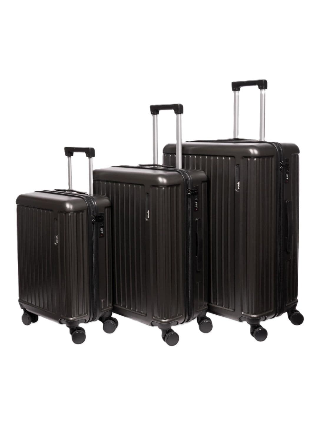 ZOUK Set Of 3 Sahana Hard-Sided Trolley Bag