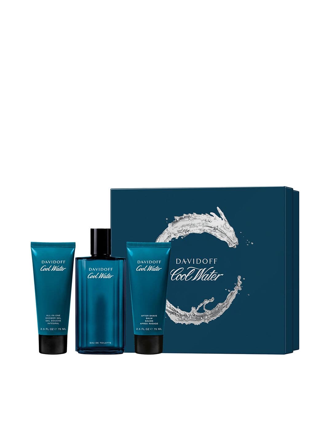 DAVIDOFF Cool Water For Him Gift Set - Eau De Toilette + Shower Gel + After Shave Balm