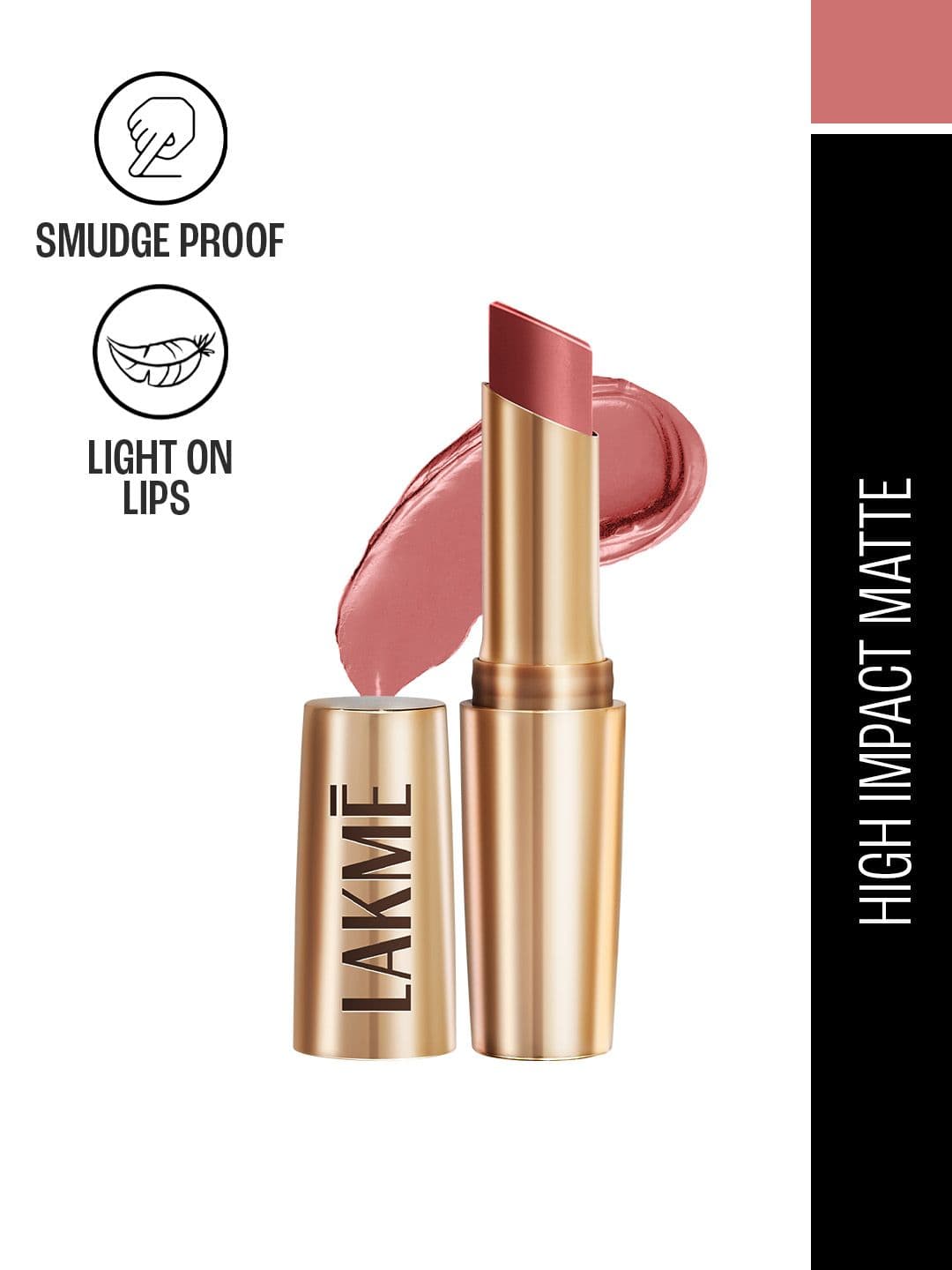 Lakme 9to5 Powerplay Priming Matte Lipstick With Vit E Lasts 16Hr 3.6g - MP7 Blushing Nude