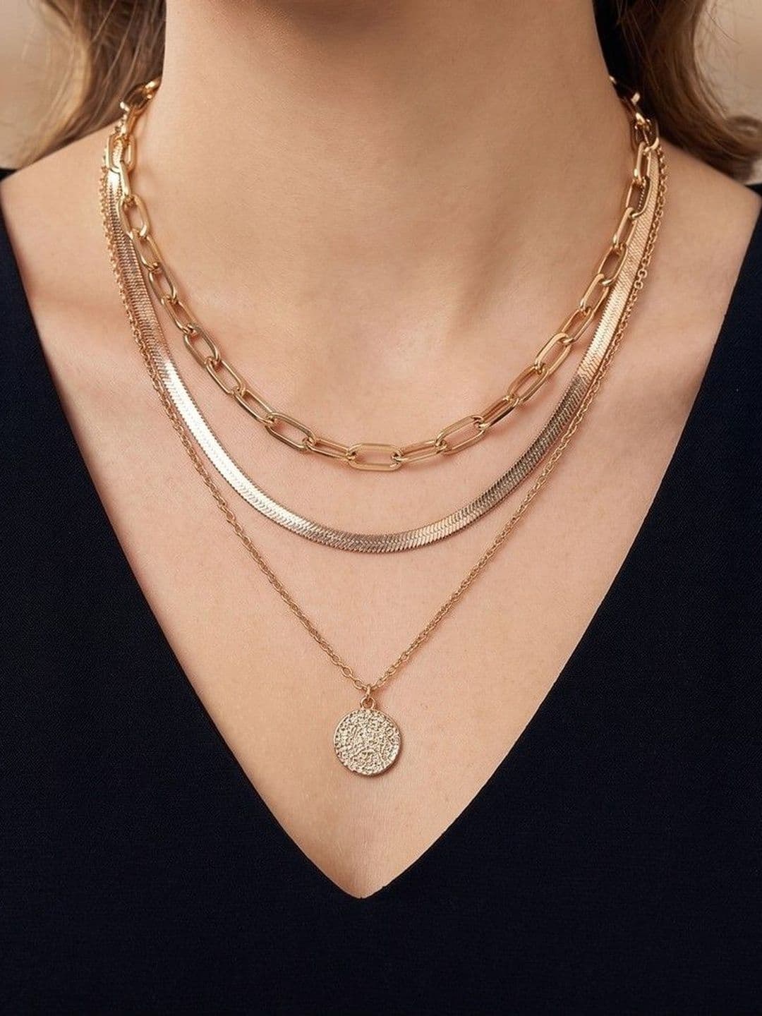 Nui Gold-Plated Layered Necklace
