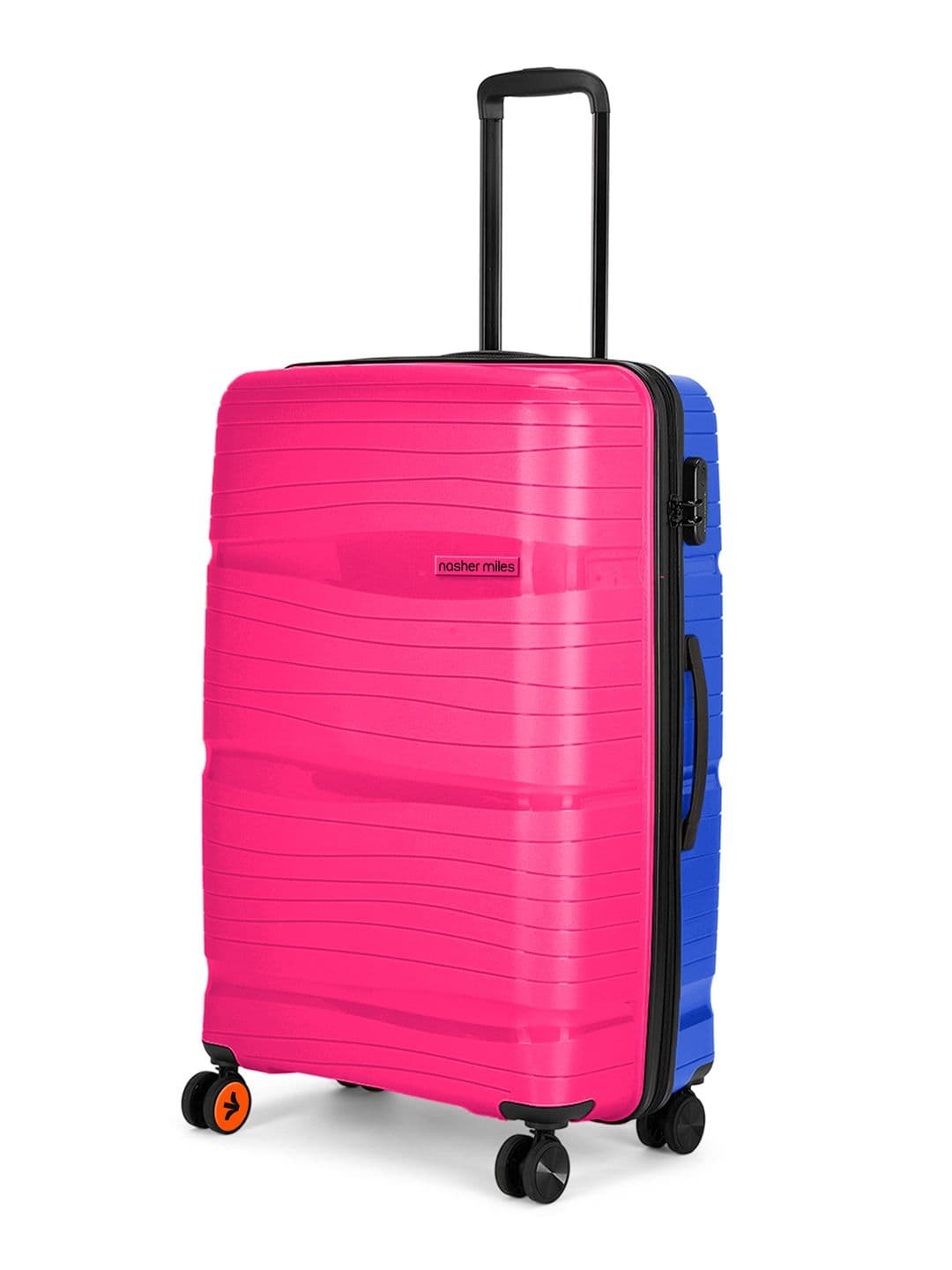 Nasher Miles Textured Hard-Sided Large Trolley Suitcase