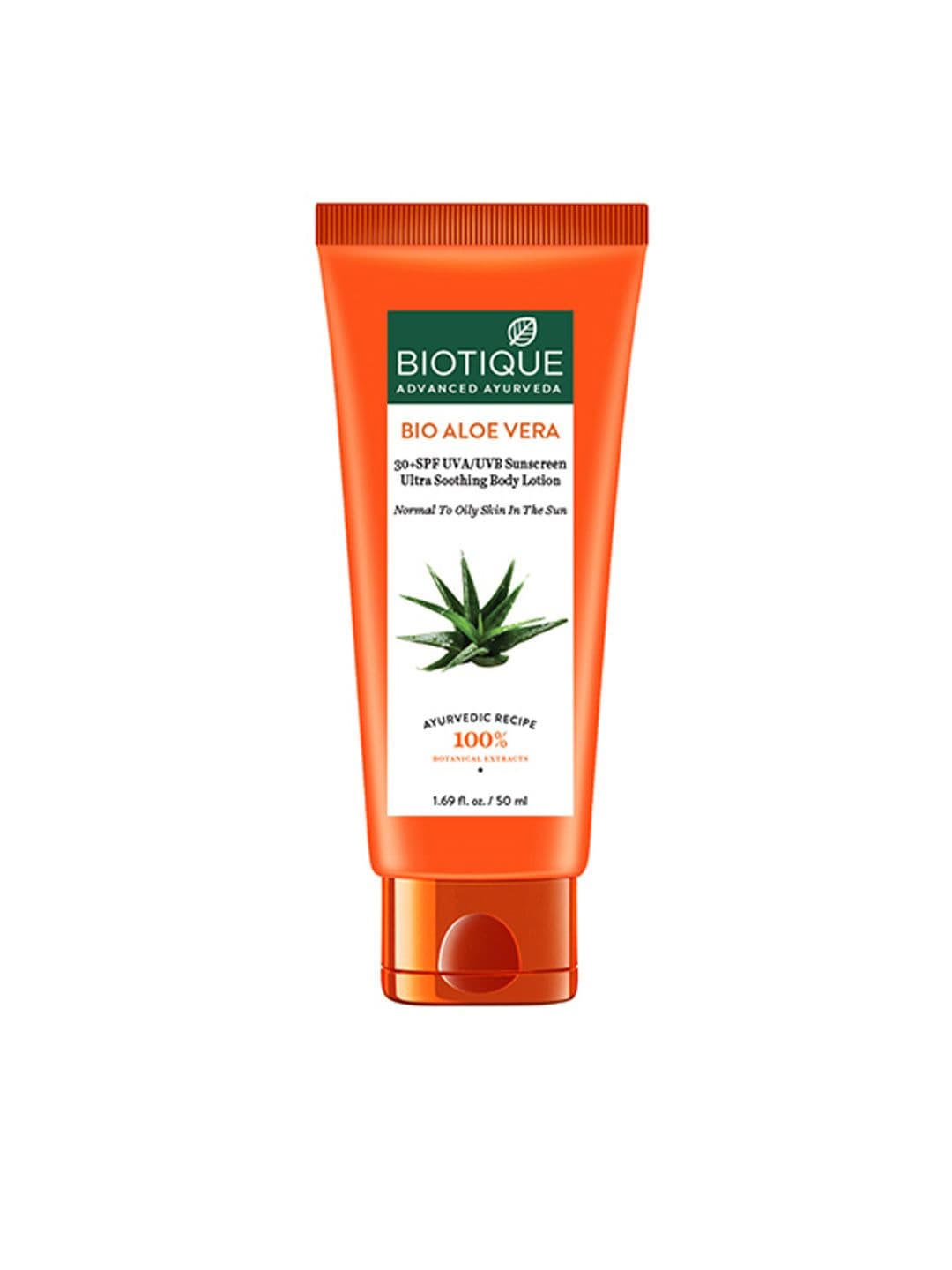 Biotique Unisex Bio Aloe Vera SPF 30+ Ultra Soothing Body Lotion 50 ml