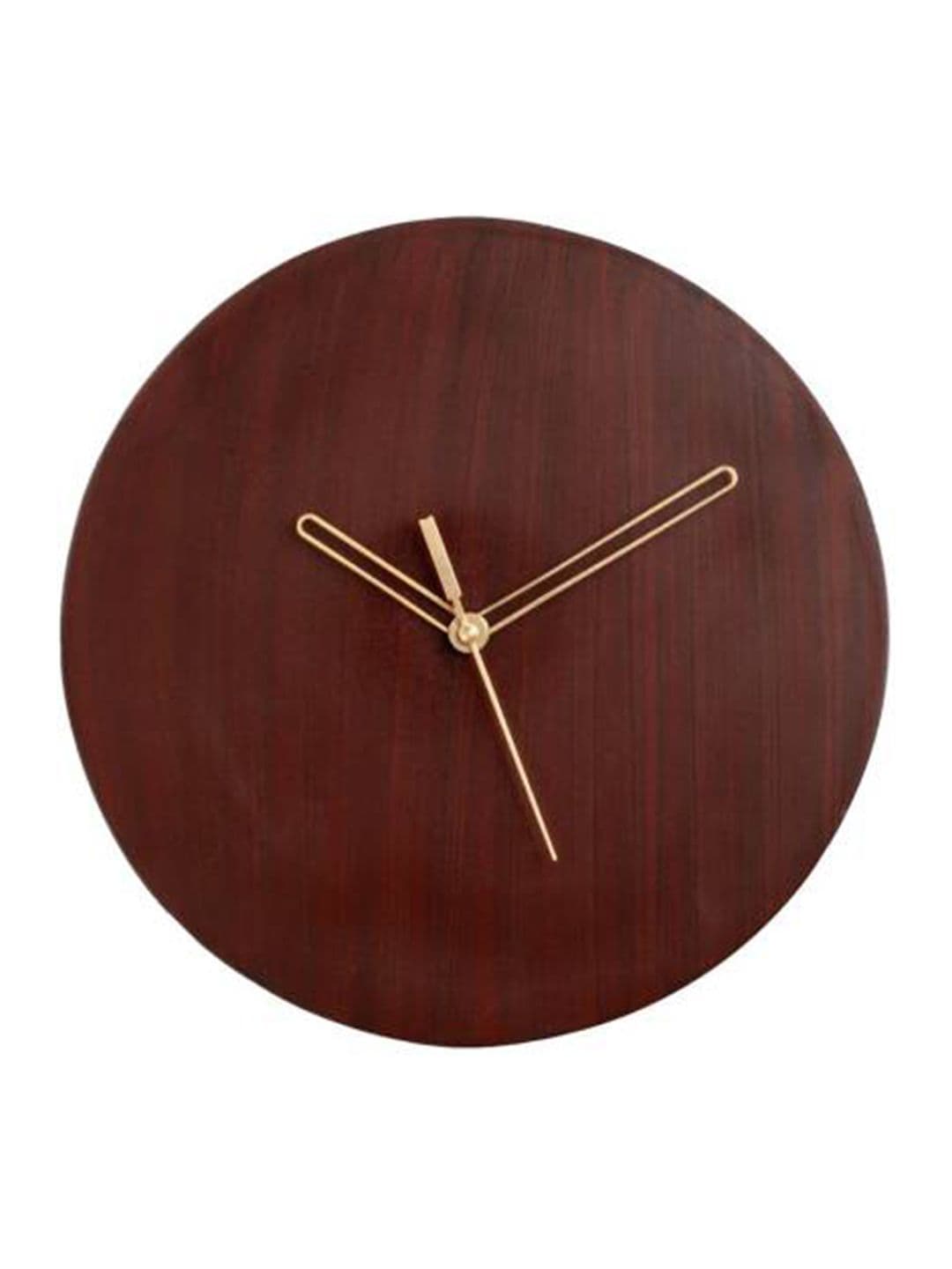 Crimson Knot Brown Traditional Handcrafted Round Wall Clock