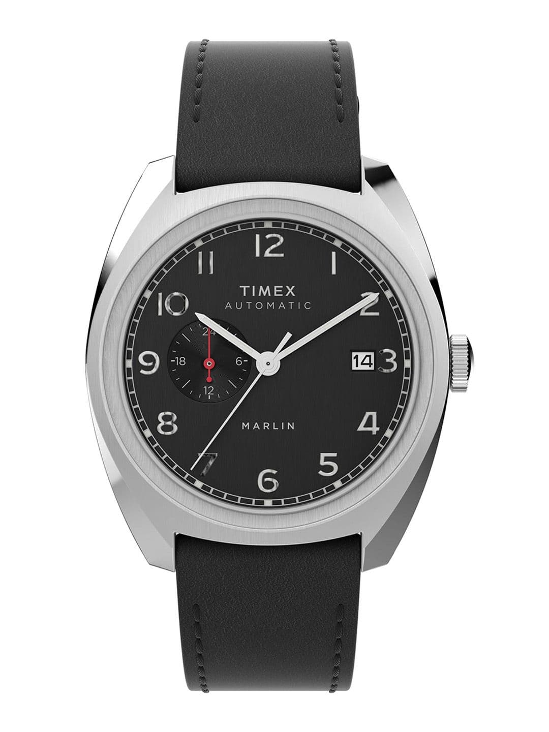 Timex Marlin Round 21mm Black Dial Mechanical Automatic Men Watch - TW2V62100U9