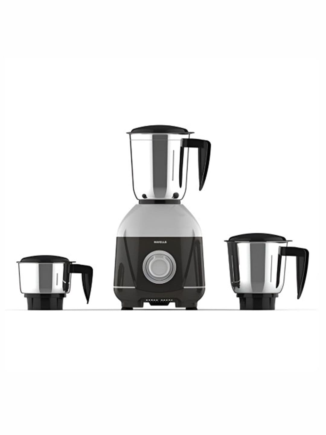 Havells Mixwell-N Black Stainless Steel Over Load Protection 3 Jars Wet and Dry Grinder-500W