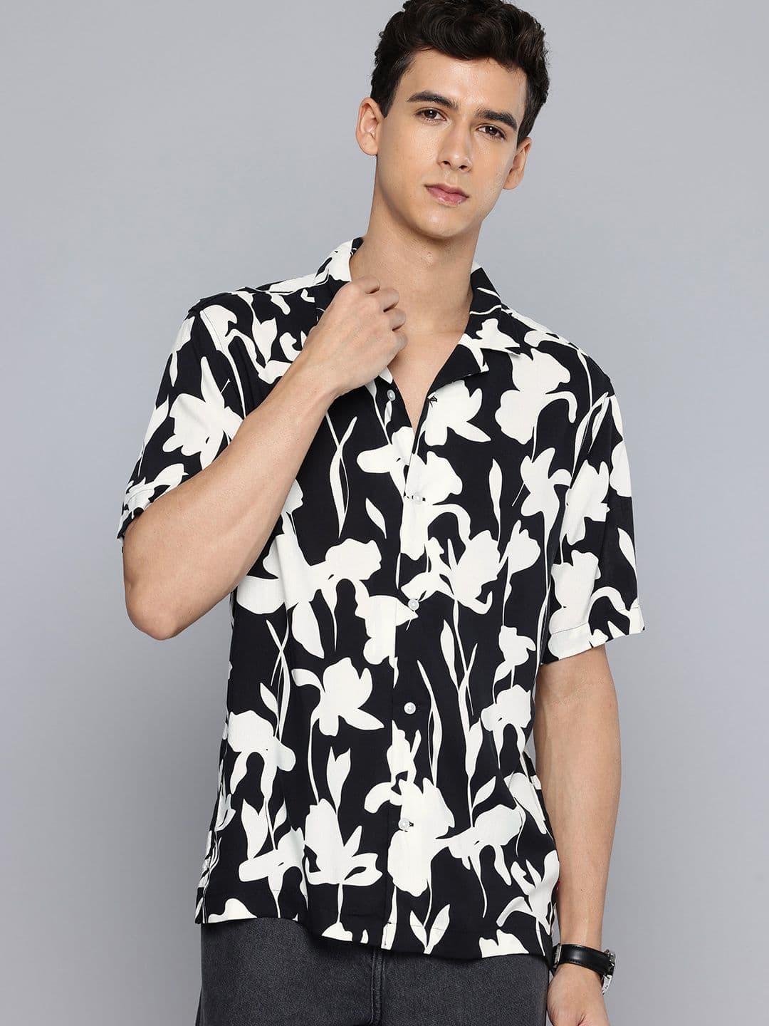 Levis Relaxed Fit Floral Printed Casual Shirt
