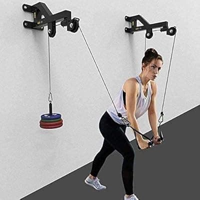 IRIS Fitness 20in1 Wall-Mounted Homegym for Cable Crossovers, LAT Pull Downs, Triceps Extensions, Forearm Home Gym Equipment