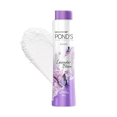 POND'S Magic Floral Perfumed Powder With Glow-boosting Vitamin B3 For Women| Crafted With Superfine Minerals For Smooth Texture| Refreshing Long-Lasting Fragrance of Lavendars| 400g