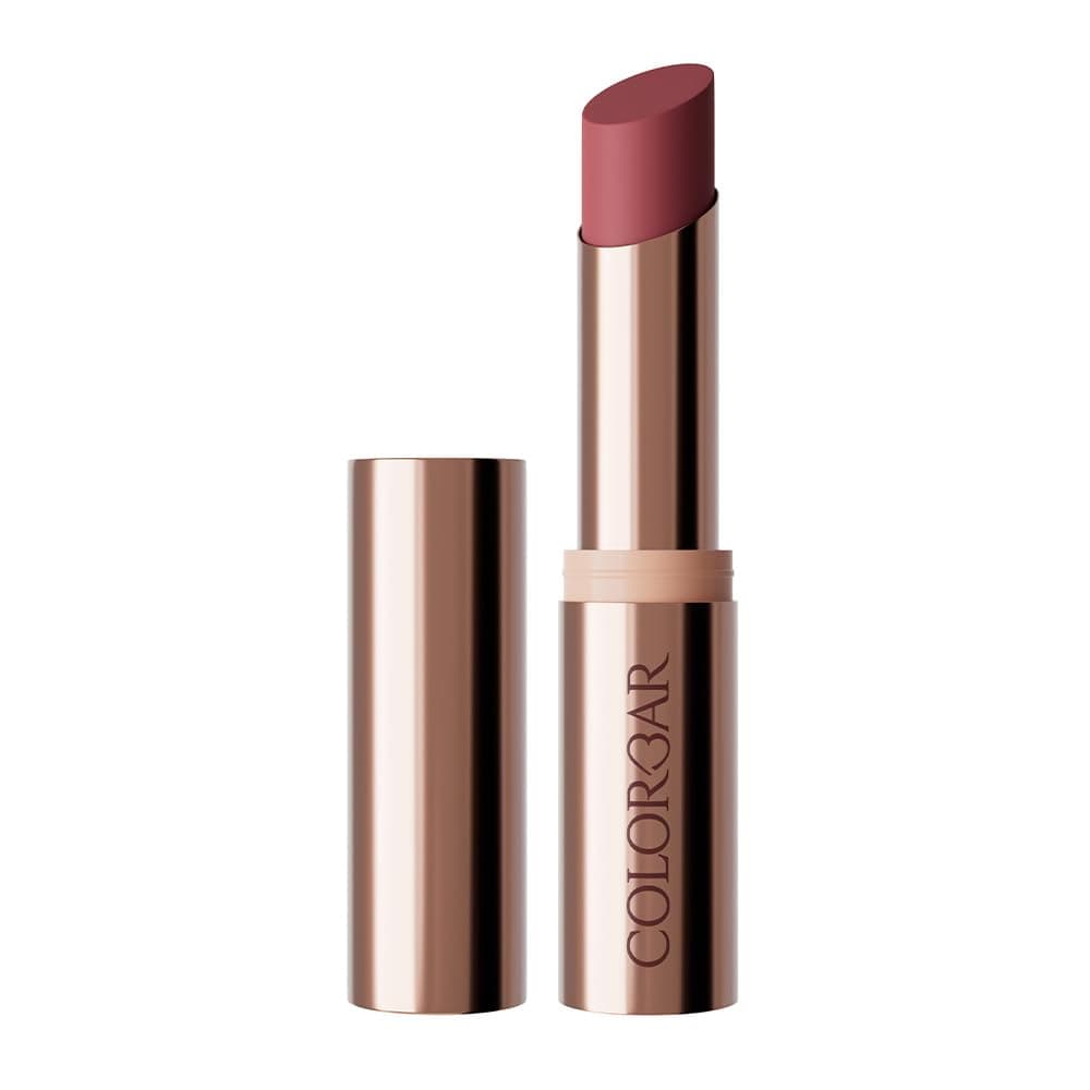 Colorbar Kissproof Lipstick | Love Me Harder Brown | Lightweight Matte Texture | Vegan & Cruelty-Free | Free from Paraben, Mineral Oil & Sulphate | 3.7g