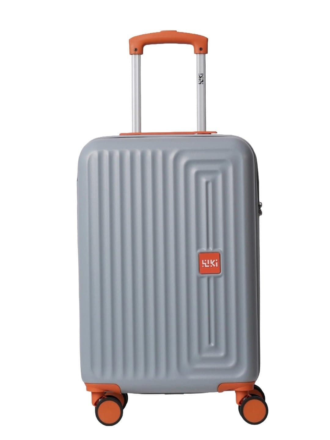 Wiki Ripple Hard Shell Cabin Trolley Bag 55 cm by Wildcraft | Polycarbonate Carry-On Luggage with 8 Spinner Wheels, Combination Lock, Lightweight & Water Resistant Travel Suitcase |Silver