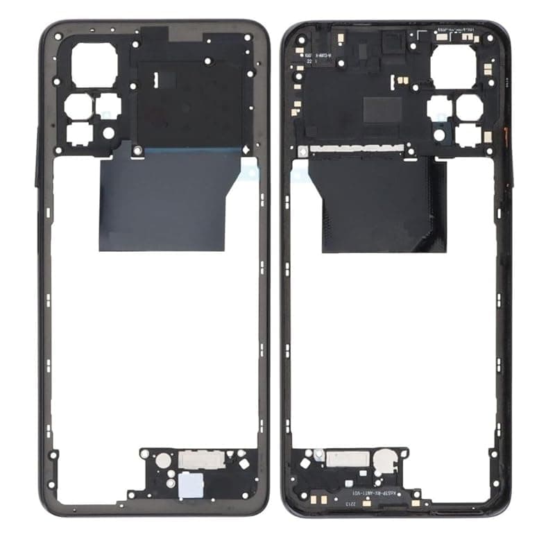 (GOFCOTEL) Back Door Panel Body for Mi Redmi Note 11 Pro Plus -Black (MIDLE Ring ONLY)