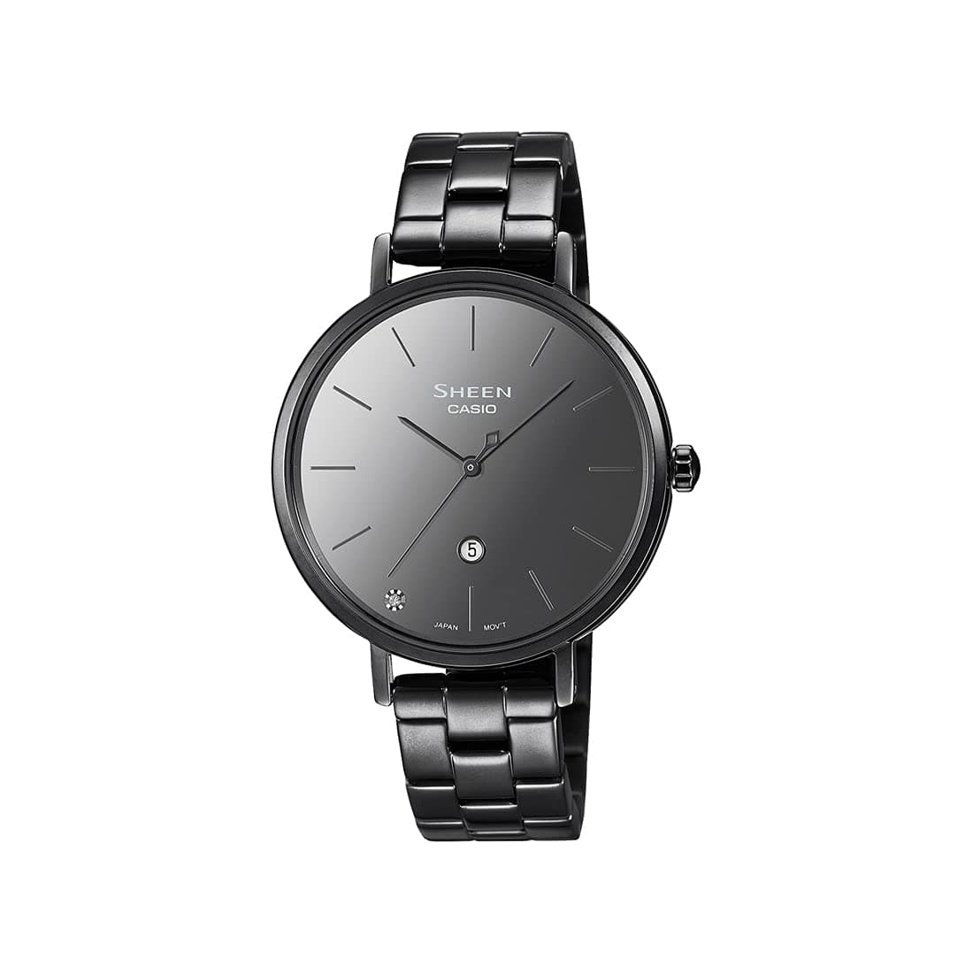 Casio Analog Black Dial Women's Watch-SHE-4544BD-1AUDF