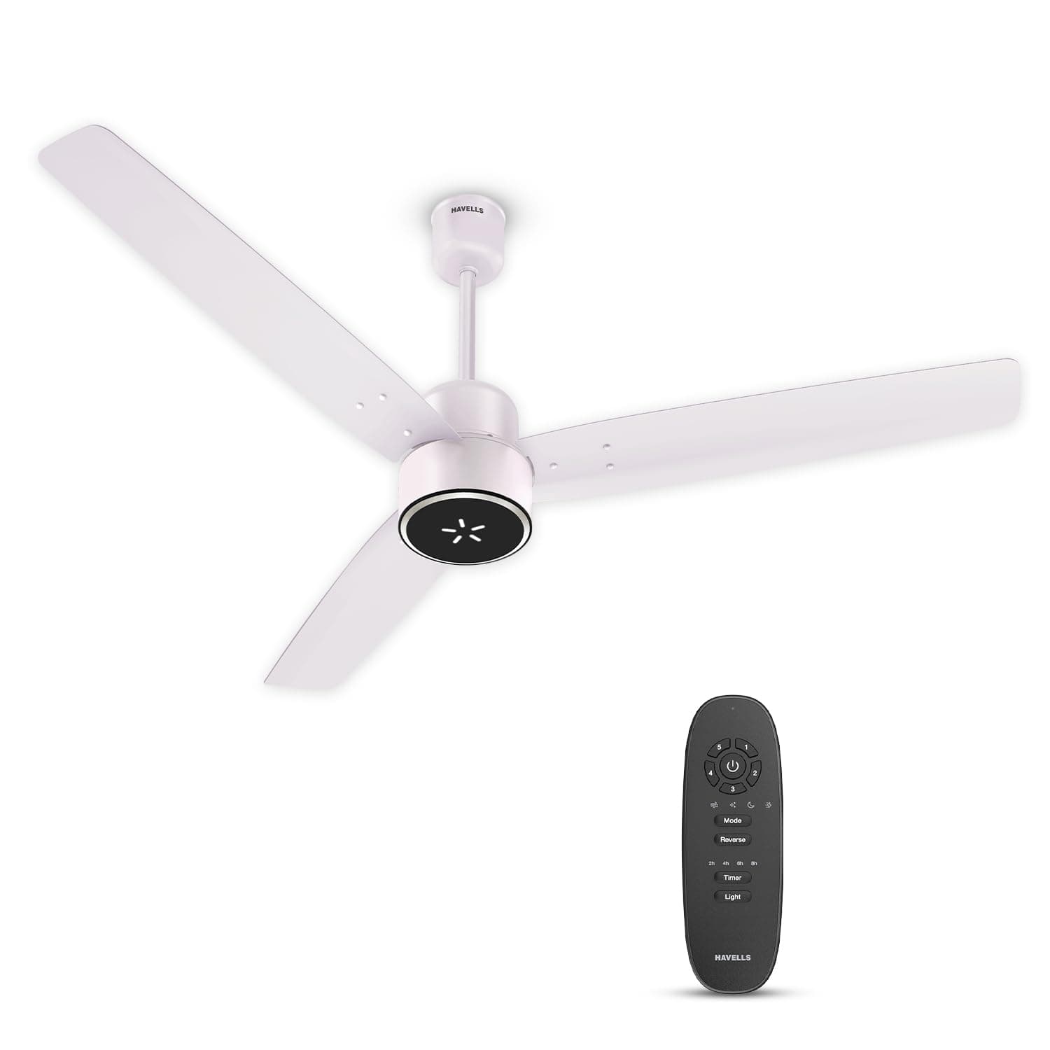 Havells EPIC SIGNIA BLDC Ceiling Fan 1200mm, 5 star, LED Speed Indicator, 380 RPM, Up to 65% Savings,Reverse Rotation,4 Speed Modes,Low Wattage 30W,Low Noise,Air Flow:225 CMM, Blush Ivory