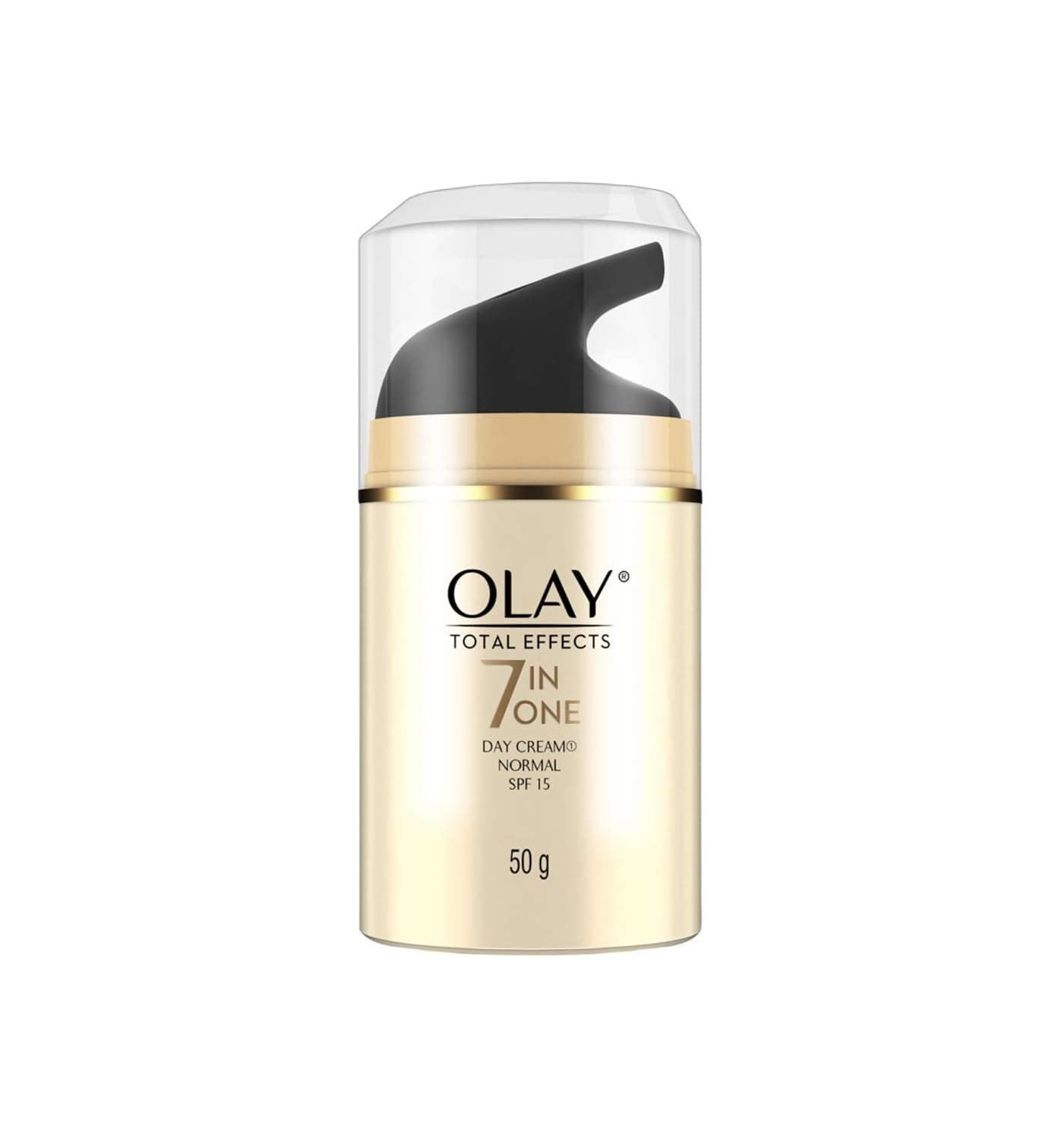 Olay Total Effects Day Cream |with Vitamin B5, Niacinamide, Green Tea, SPF 15 |Fights 7 signs of ageing for glowing, hydrated and younger looking skin with UV protection |Suitable for Normal, Dry, Oily & Combination skin |50 gm