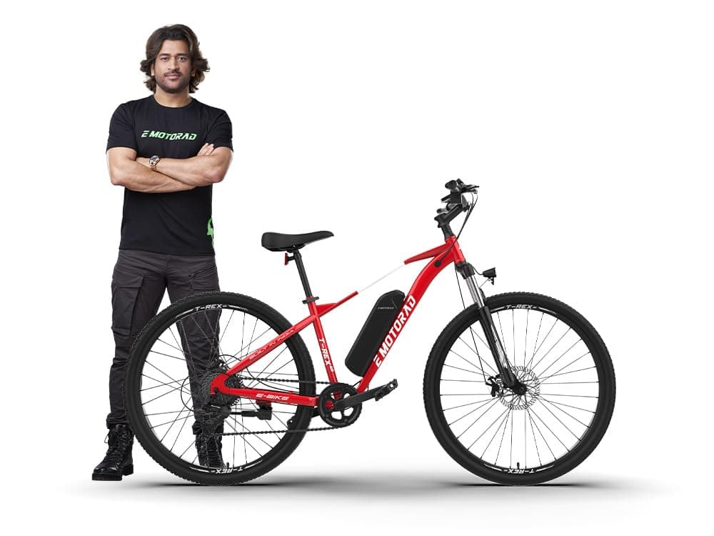 EMotorad T-REX AIR Electric Cycle | 50km Range | 7-Speed Multi Gears | Unisex E-Bike
