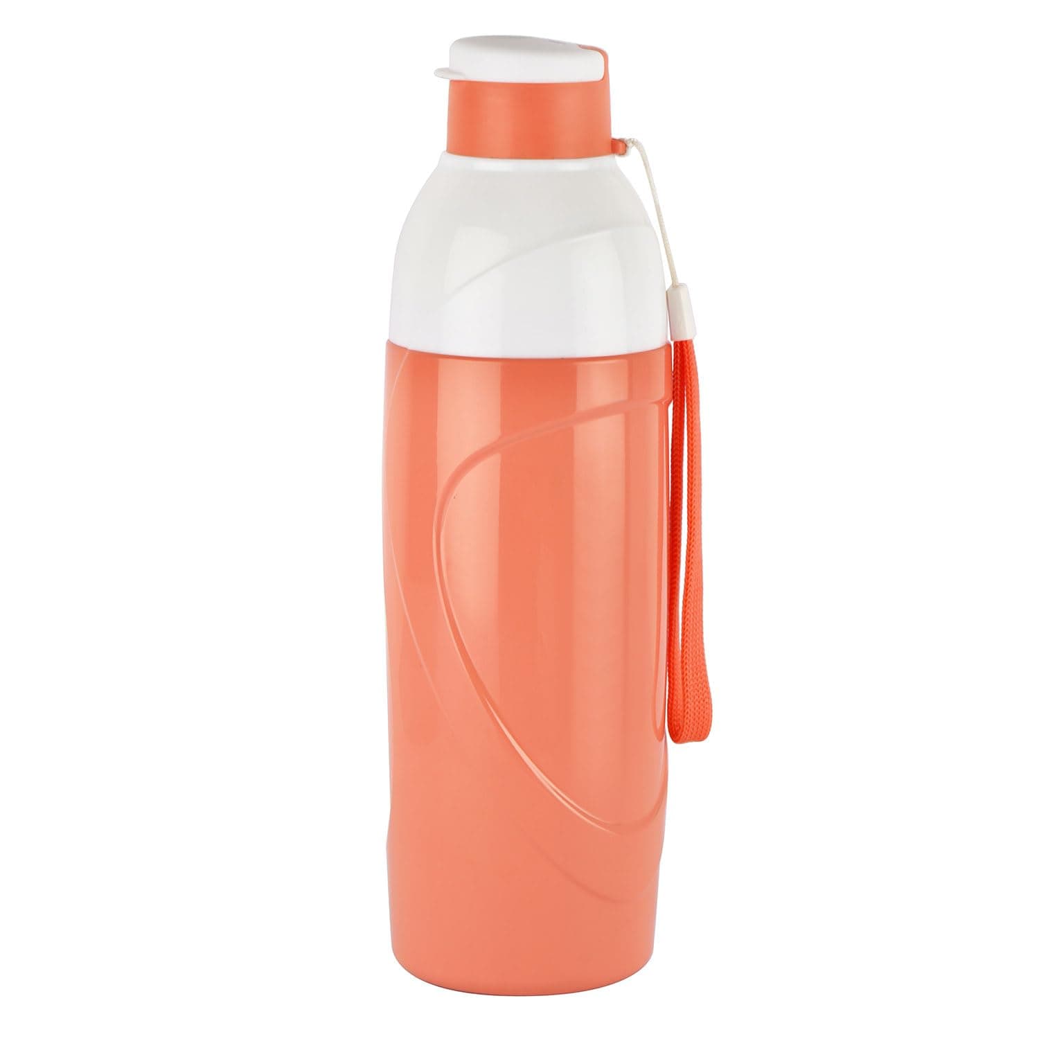 CELLO Puro Funtron 900 | Plastic Water Bottle | Easy Carry Wrist Belt | Keeping Content Cold for Long | 730ml each Set of 3, Assorted