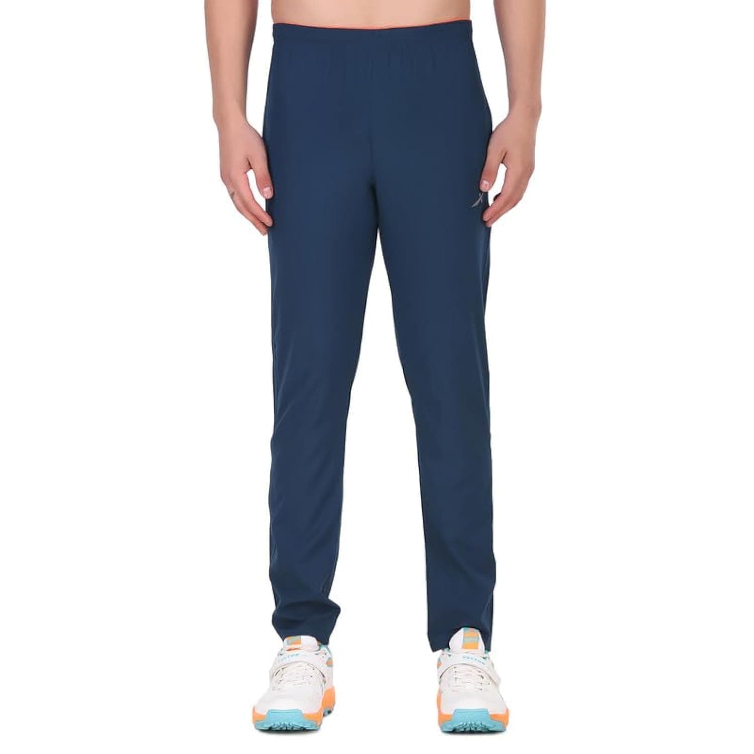 Vector X Solid Men Sports Trousers 100% Polyester with Zipper Pockets(Pack of 1)