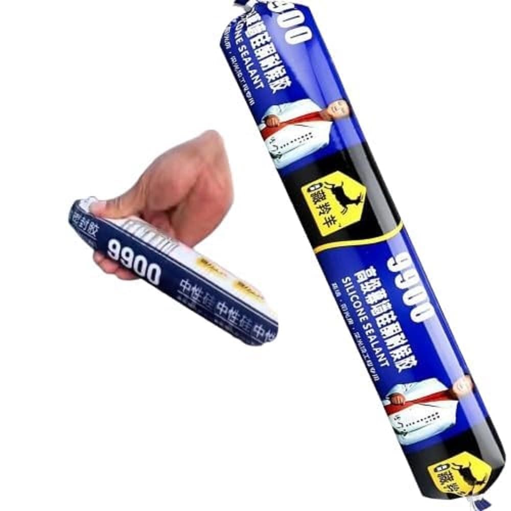 Silicone Sealant Adhesive 750 gm Waterproof Leak Repair Tube - Flexible Weather Resistant Sealant for Roof, Tiles, Metal, Concrete & Water Tank | Crack Filling and Joint Sealing Solution