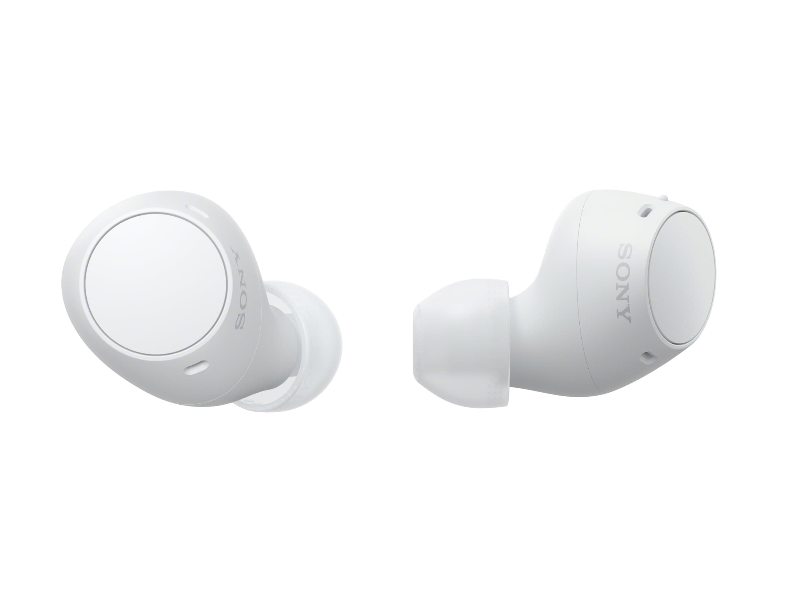 Sony WF-C510 Wireless Bluetooth Earbuds with Mic, TWS, in Ear, Ambient Sound Mode, Small and Comfortable, IPX4, Quick Charge, Multipoint Connectivity, Customized EQ, Up to 22 Hours Battery- White