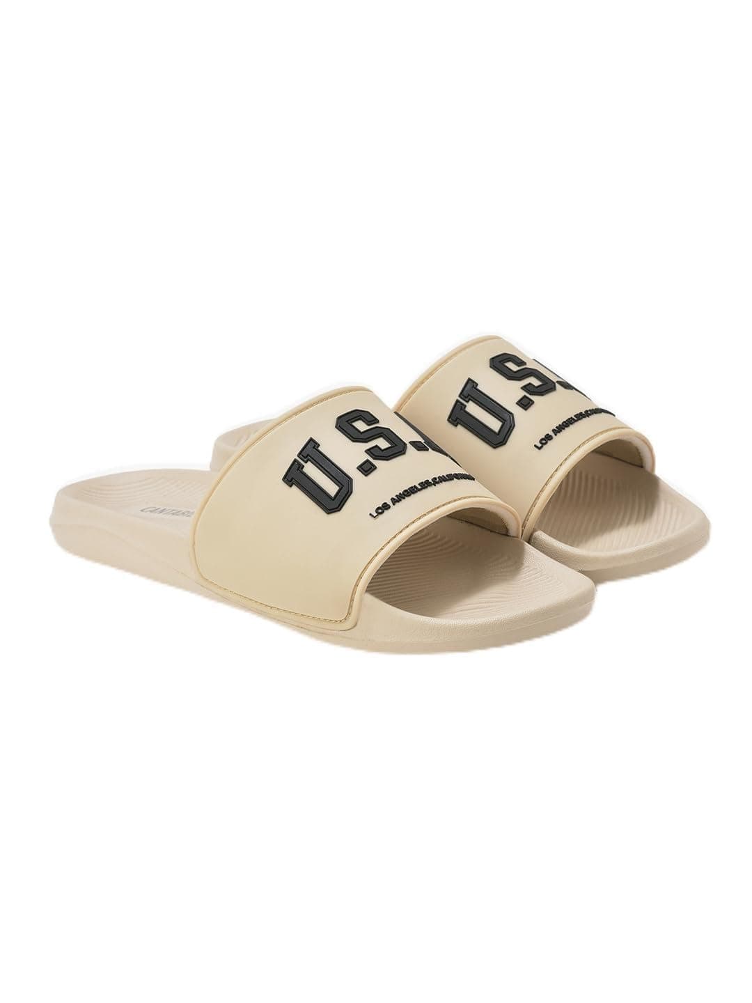 Cantabil Slider for Men | Lightweight & Comfortable with Cushioned Insole Silicon Upper EVA Sole Slip On Closure